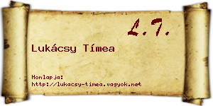 Lukácsy Tímea névjegykártya